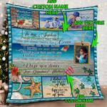 personalized baby girl beach life custom image quilt blanket d2347081