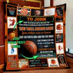 personalized basketball boy quilt blanket d2347178