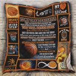 personalized basketball to my granddaughter quilt blanket from grandma i can promise to love you