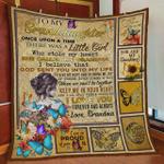 personalized butterfly to my granddaughter quilt blanket from grandma i am so proud of you great