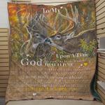 personalized deer to my wife quilt blanket from husband i love you forever and always great