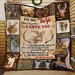 personalized deer to my wife quilt blanket from husband never forget that i love you great d2349476