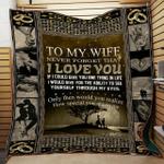 personalized family to my wife from husband never forget that i love you quilt blanket great