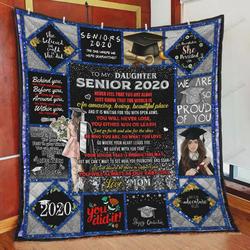 Personalized Graduation To My Daughter Quilt Blanket From Mom You Will Always Our Baby Girl Great Customized Blanket Gifts For Birthday Christmas Thanksgiving Graduation