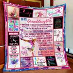 personalized gymnastics to my granddaughter from grandma i want you to believe quilt blanket great