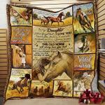 personalized horse to my daughter from mom never forget that i love you quilt blanket great
