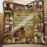 personalized horse to my granddaughter from grandma life is full of surprise quilt blanket great