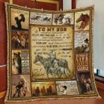 personalized horse to my son from dad never forget your way back home quilt blanket great