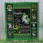 personalized lepricorn to my daughter quilt blanket from mom never forget that i love you great