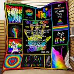personalized lgbt to my son from dad i love you more quilt blanket great customized gifts for