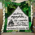 personalized making memories one campsite at a time quilt blanket great customized blanket gifts