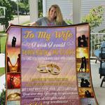 personalized rings to my wife quilt blanket i love you forever and always great customized blanket
