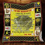 personalized softball to my daughter from mom you are capable quilt blanket great customized gifts