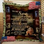 personalized soldier to my son from dad i want you to believe quilt blanket great customized gifts