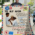 personalized son to mom you are the world to me quilt d2383526