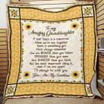 personalized sunflower granddaughter from grandpa grandma you are my sunshine quilt blanket great