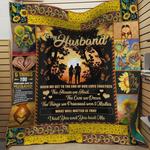 personalized sunflower to my husband quilt blanket i had you and you had me great customized