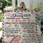 personalized to my daughter from dad i love you forever and always quilt blanket great customized