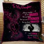 personalized to my daughter from mom remember you are braver quilt blanket great customized gifts
