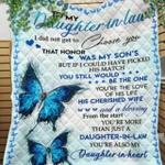 personalized to my daughter in law i did not get to choose you quilt blanket great customized gifts