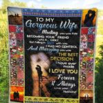 personalized to my gorgeous wife quilt blanket from husband i love you forever and always great