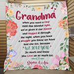 personalized to my grandma from grand kids when you need a hug quilt blanket great customized gifts