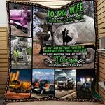 personalized to my wife quilt blanket from husband i just want to be your last everything great