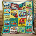 personalized train my dear grandson fro grandma grandpa you are my sunshine quilt blanket great