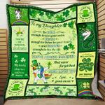 personalized unicorn to my daughter from mom be bold enough to use your voice quilt blanket great