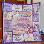 personalized unicorn to my daughter quilt blanket from mom you were and always will be the best
