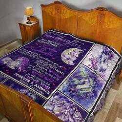 Personalized Unicron To My Granddaughter From Grandma No Matter How Far You Travel Quilt Awesome Gifts For Her Great Customized Gifts For Birthday Christmas Graduation