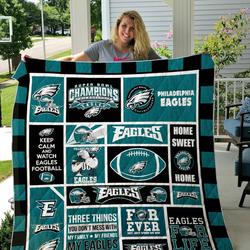 Philadelphia Eagles Quilt Blanket Ver 02