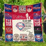 philadelphia phillies family to my son quilt d2386891