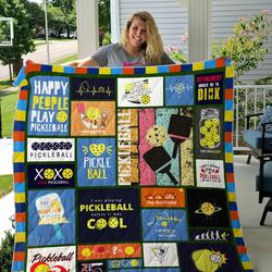 Pickleball I Was Playing Pickleball Before I Was Cool Quilt Blanket Great Customized Blanket Gifts For Birthday Christmas Thanksgiving