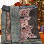 pig jfj11351 3d customized quilt 2707 d2314442