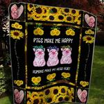 pigs make me happy quilt d2386256