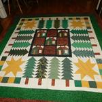 pine trees cabins stars quilt tdhmk d2388518