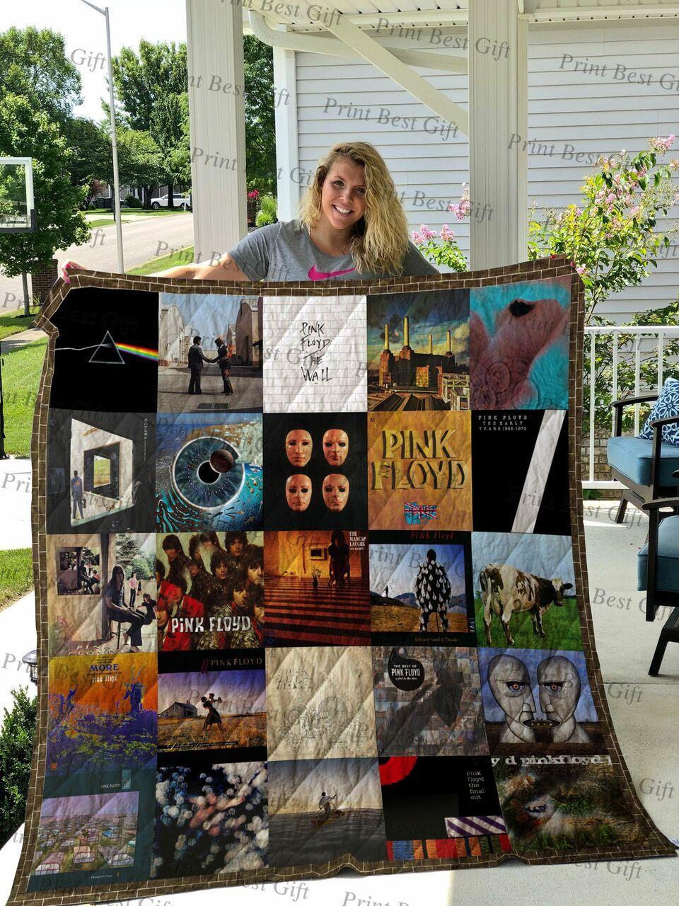 Pink Floyd Albums Cover Poster Quilt Blanket Ver 4 pink floyd albums cover poster quilt blanket ver 4 d2354283