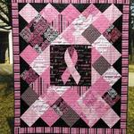 pink ribbon awareness quilt blanket aa22 quilt d2322495