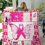 pink warrior breast cancer she believed she could so she did quilt blanket great customized blanket