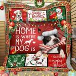 pitbull dog christmas quilt tdhnp d2388875