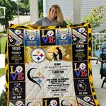 pittsburgh steelers to my great grandson love gigi quilt blanket d2355685
