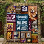 play with golden retriever quilt d2386264