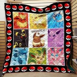 Pokemon Eevee Evolution For Fans Blanket Th0907 Quilt