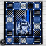 police officer suit and police things blanket quilt d2324554