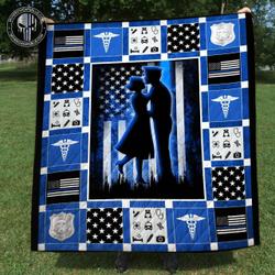 Police X Nurse Perfect Couple Blanket  Quilt