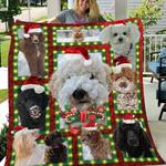 poodle dogs quilt blanket a124 d2322156