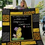 pooh sunflower quilt blanket quilt d2323045