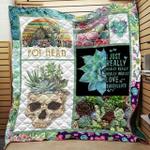 pot head succulent quilt blanket quilt d2321401