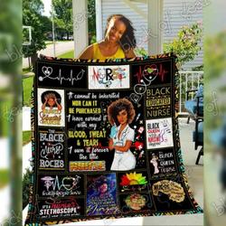 Proud Black Nurse Hur Quilt no